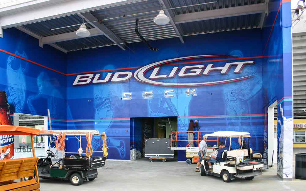 budlight wall decals graphics