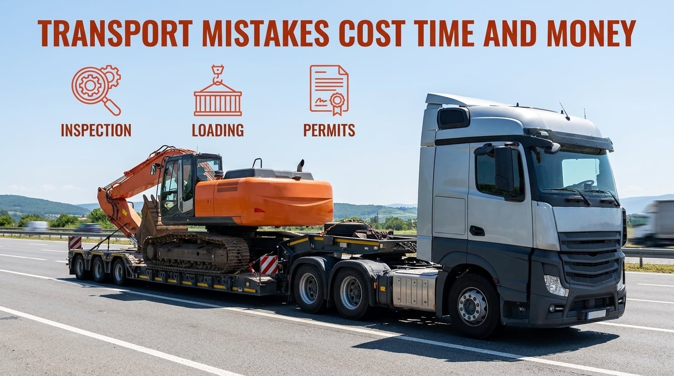 Common Mistakes When Transporting Used Excavators
