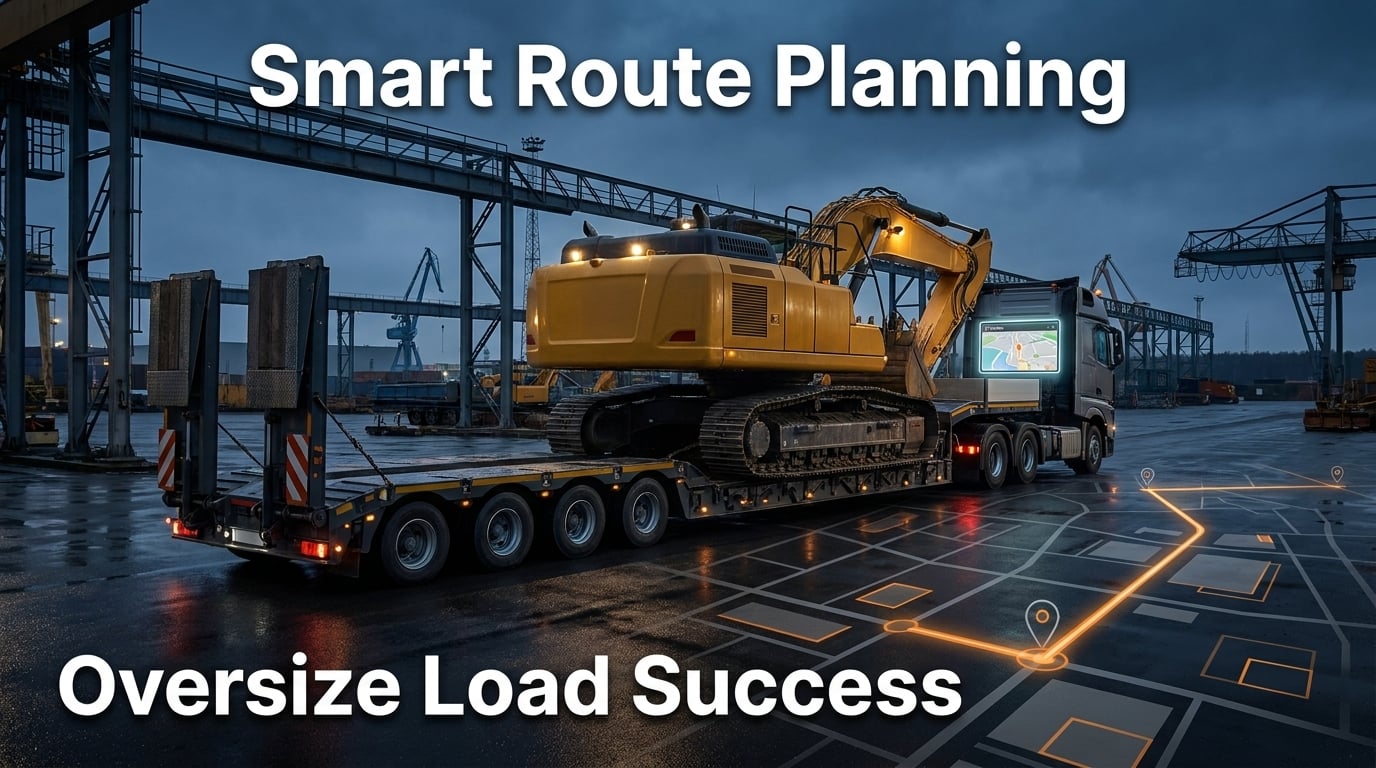 GPS Route Planning Software for Oversize Excavator Loads