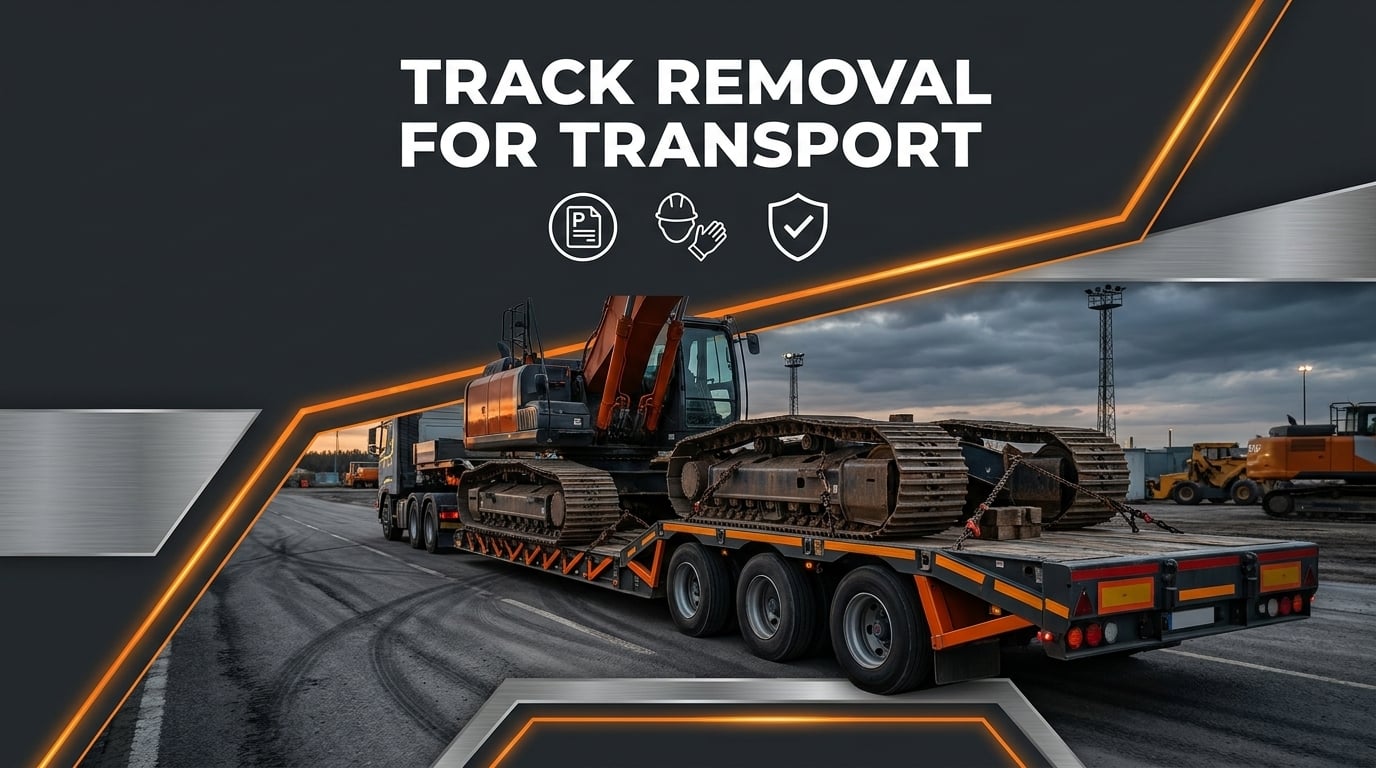 Hydraulic Excavator Track Removal for Transport: When & How