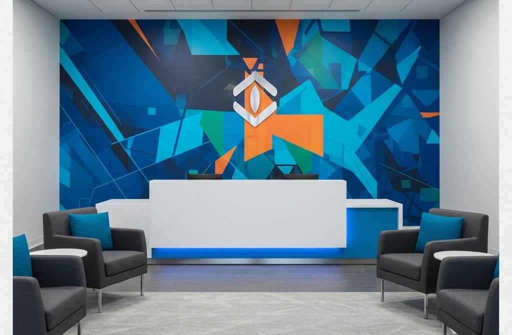 How Indoor Large-Format Graphics Enhance Office Branding