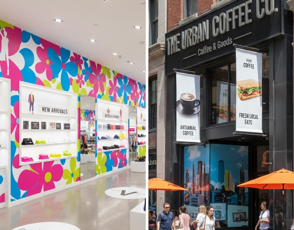 Indoor vs. Outdoor Graphics: Key Differences in Design and Durability