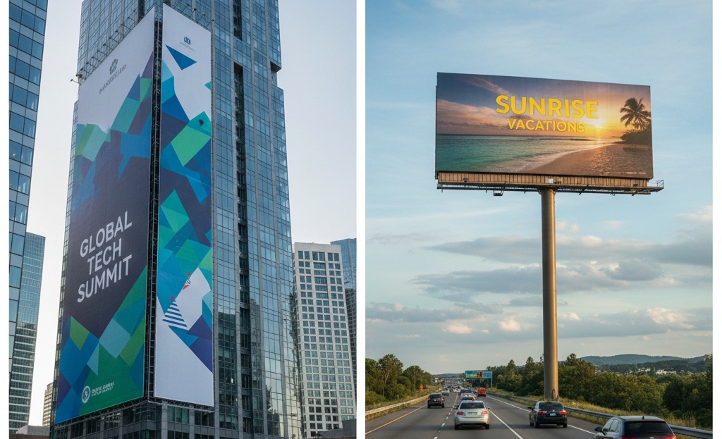Large-Format Banners vs Billboards: Which Works Best for You