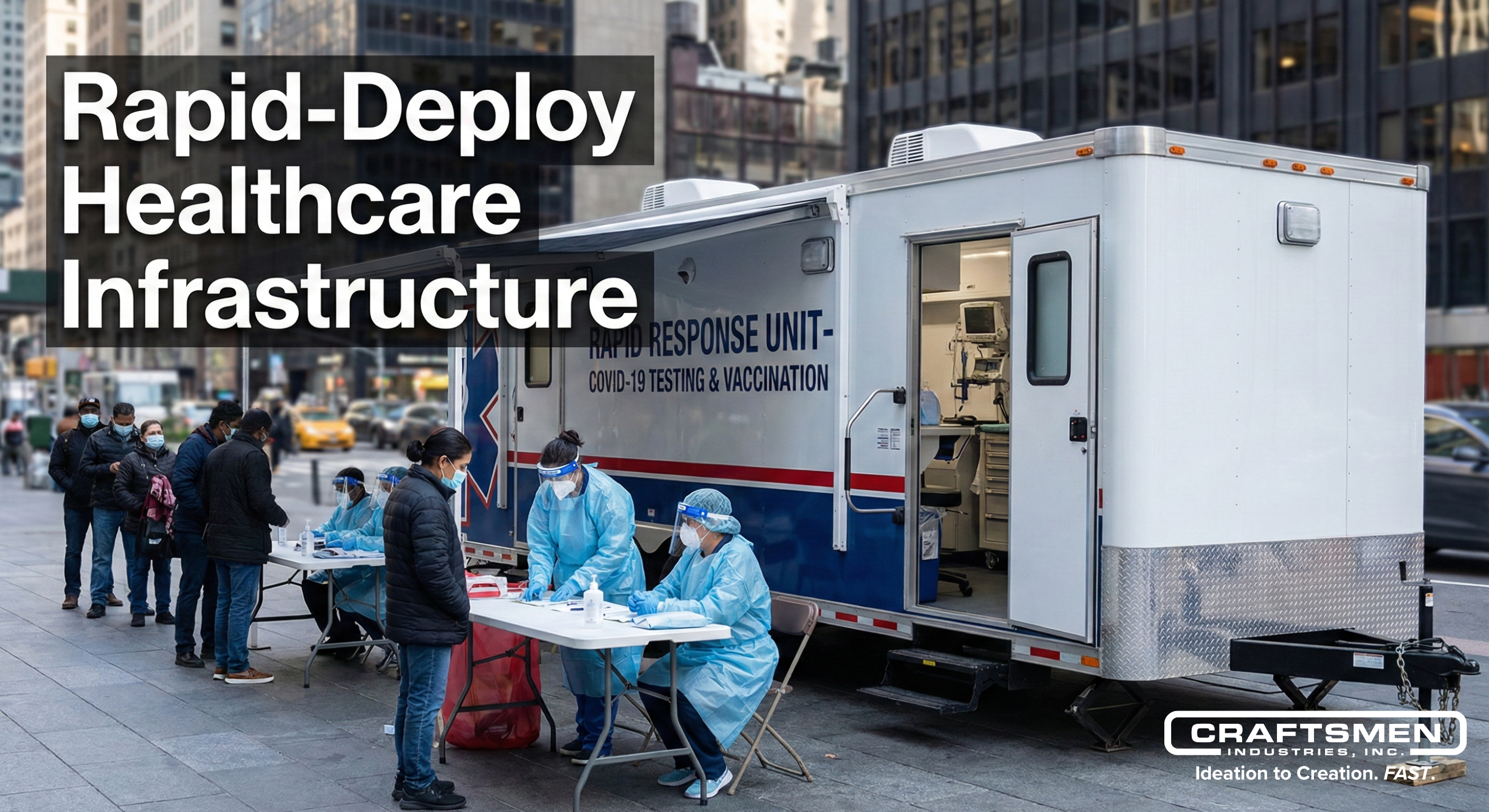 Medical Trailers for Pandemic Response | 72-Hour Setup