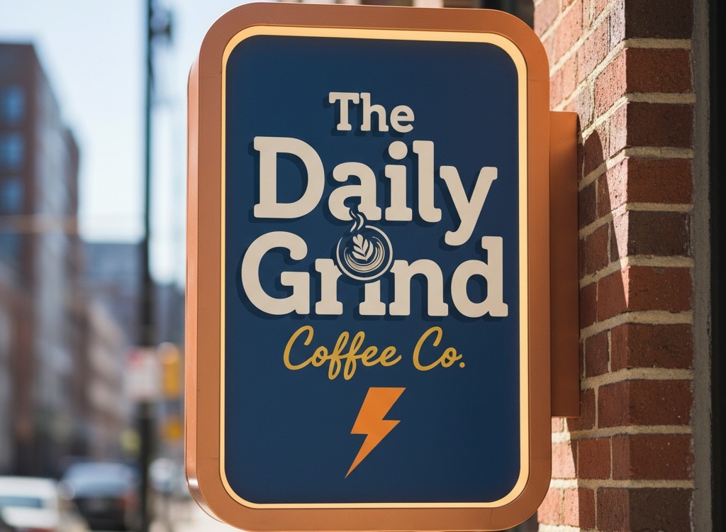 Bright, bold exterior signage demonstrating design elements that attract customer attention and enhance brand perception.