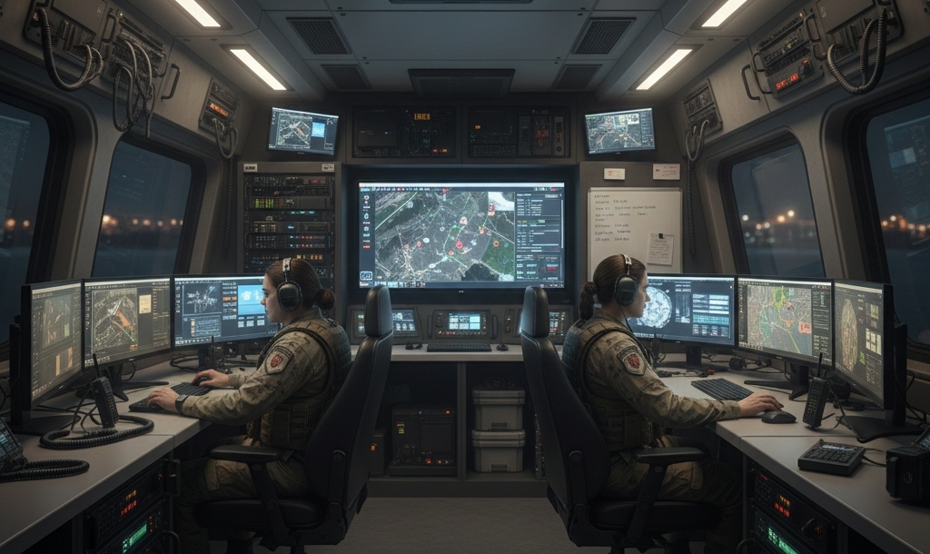 Field-ready interior design of a disaster relief vehicle