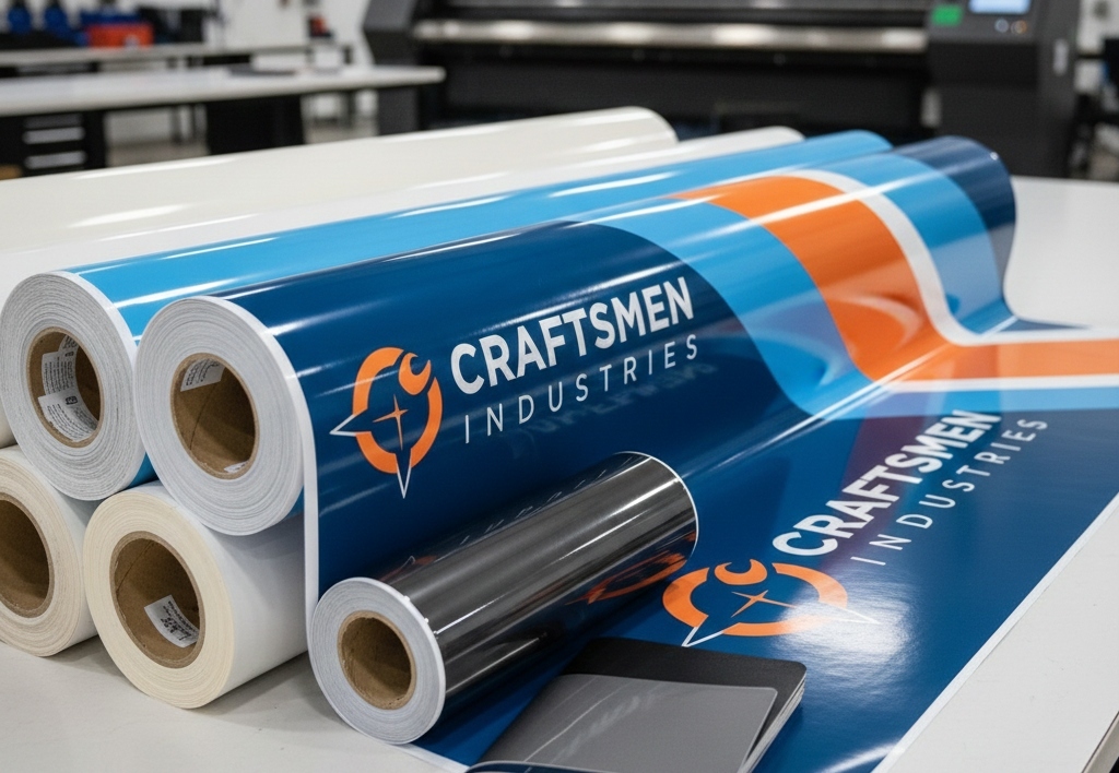 Premium vinyl rolls and finishes for professional fleet wrap projects