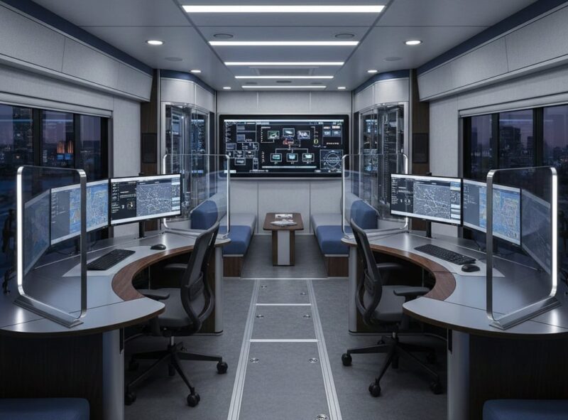 Commander Layout Modular Interior Layouts for Flexible Mobile Command Unit Design