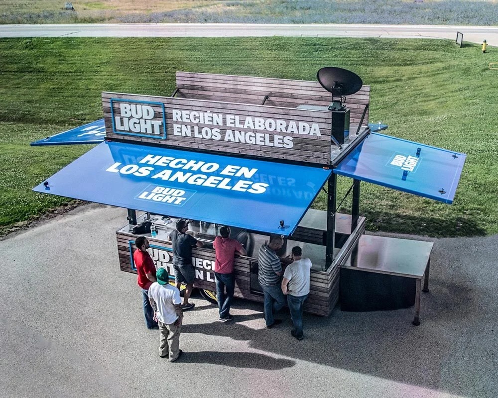 Budlight Build a Bar Exterior sampling kitchen