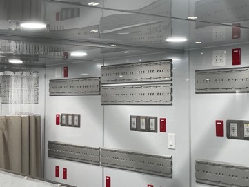 Hospital–grade generator power back up power HVAC with environmental controls auxiliary connections and multiple varied sized expandable sections2