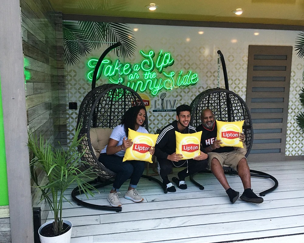 Lipton Tea Trailer Interior