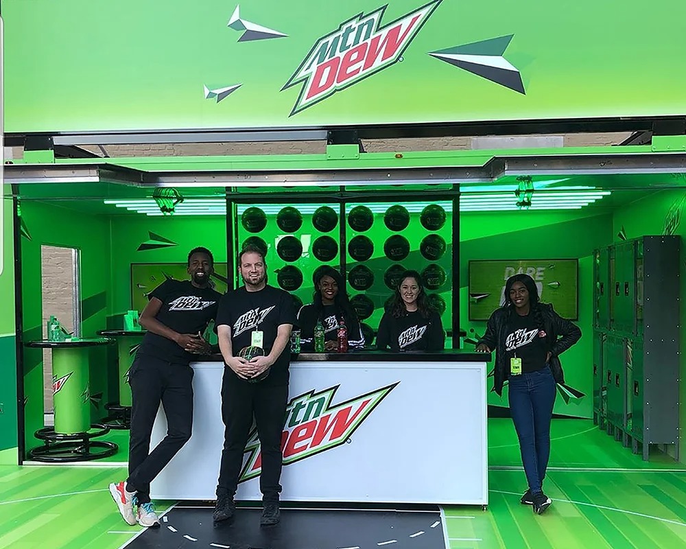 MTN DEW Trailer Exterior