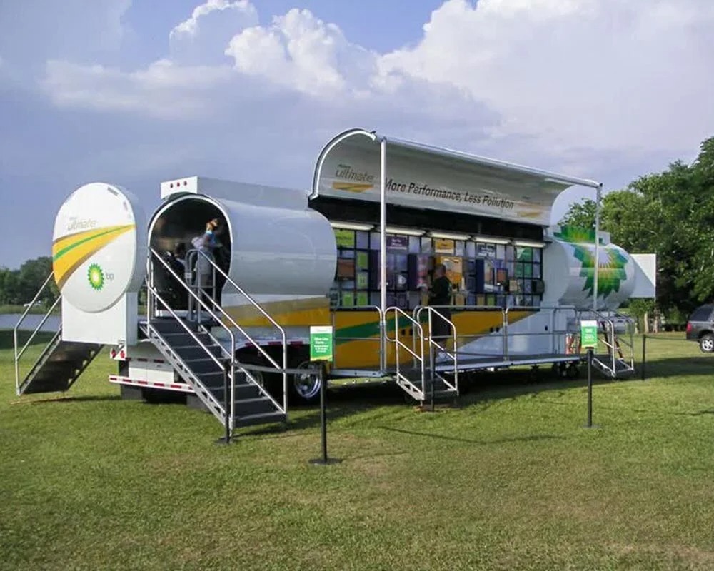 bp ultimate event promotional vehicles trailers