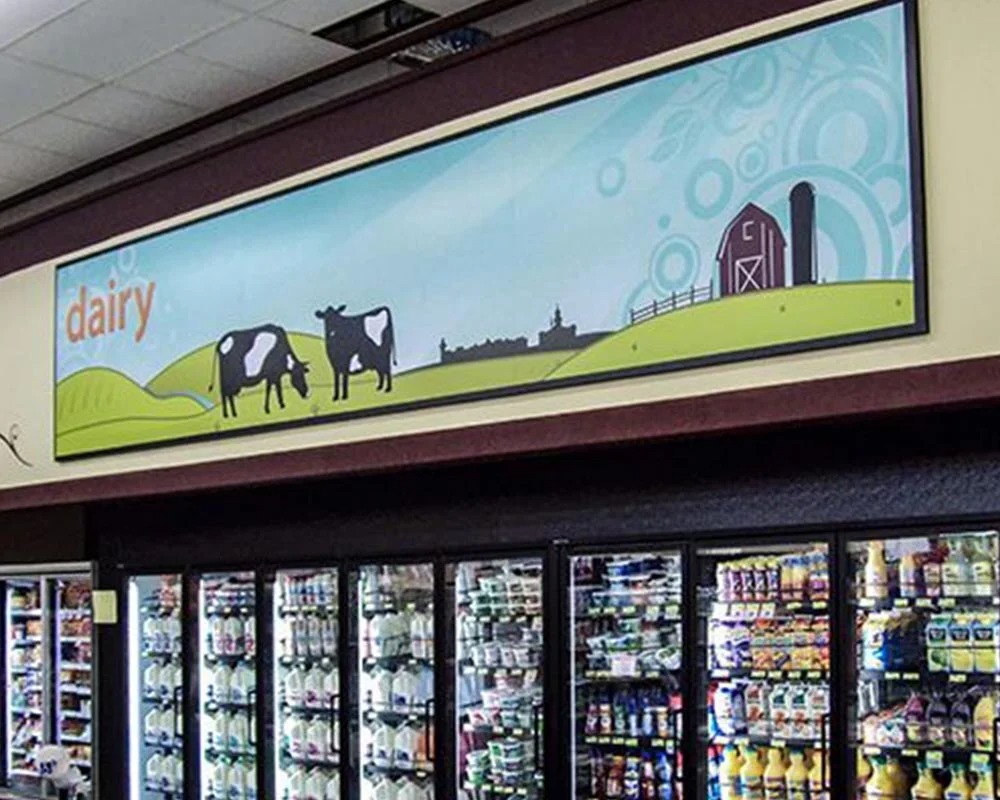 dairy interior signage