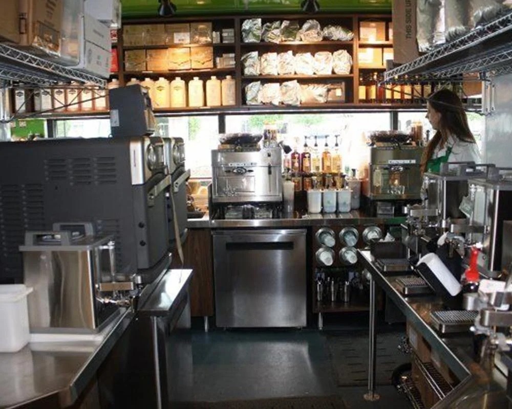 inside shipping container restaurant