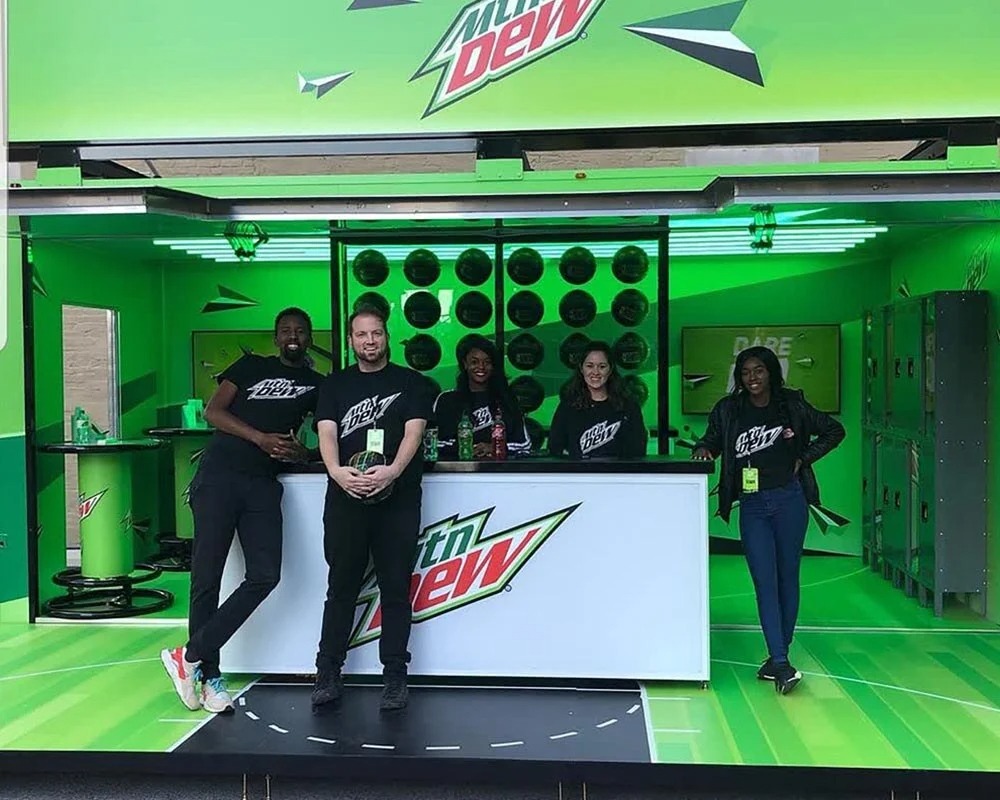 mountain dew sampling kitchen