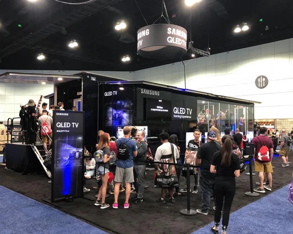 samsung qled tv event promotional vehicles trailers