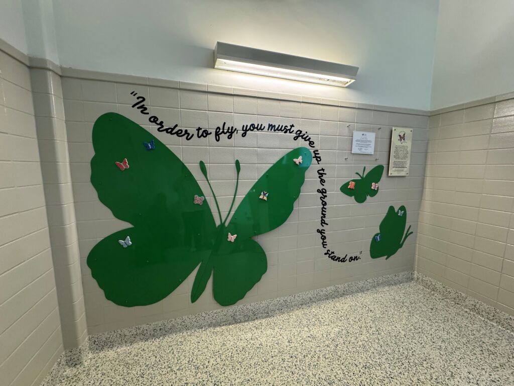 St Joe steel butterfly wall