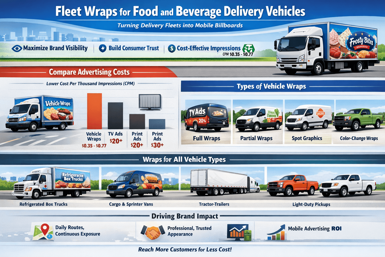 fleet wraps for food delivery vehicles